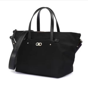 Salvatore Ferragamo Black Nylon Bag